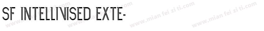 SF Intellivised Exte字体转换